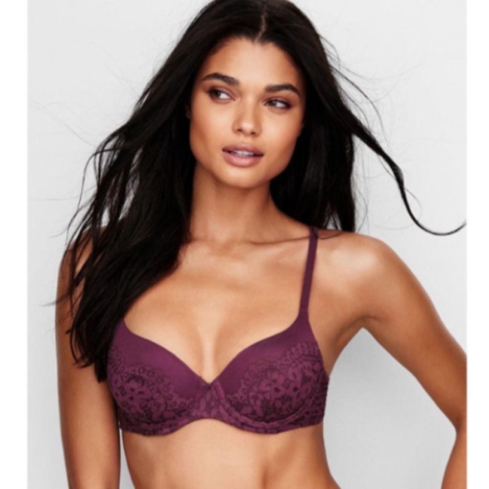 VS wine colored lace Body by Victoria Demi bra
